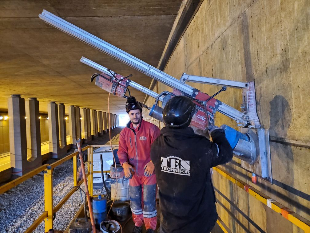 Réalisation de carottage dans le béton Alsace Lorraine Haut Rhin